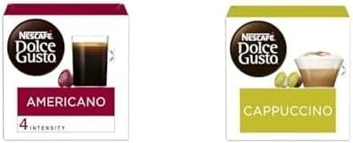 Nescafe Dolce Gusto Americano 16 Kapsül 136 Gr ve Nescafe Dolce Gusto Cappuccino 16 Kapsül 186.4 Gr (Ekstra Krema)