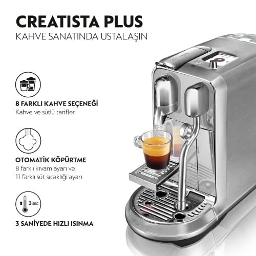 Nespresso J520 Creatista Plus Süt Çözümlü Kahve Makinesi - Seçenekler: Creatista Plus J520, Creatista Pro J620