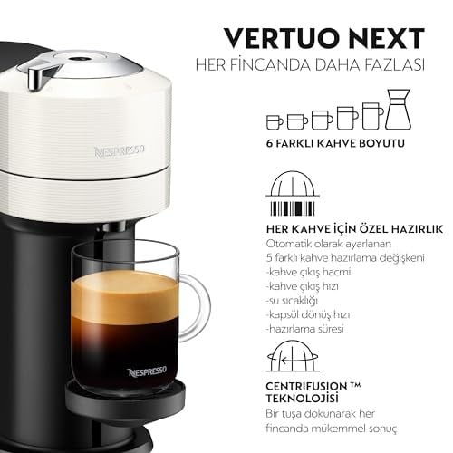 Nespresso Vertuo Next Kahve Makinesi, Beyaz