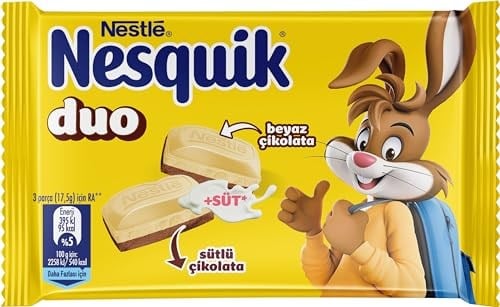 Nesquik Duo Sütlü ve Beyaz Çikolata, 70 Gram