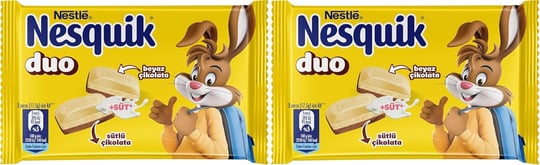 Nesquik Duo Sütlü ve Beyaz Çikolata, 70 Gram