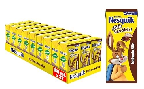 Nesquik Kakaolu Süt, 180 ml x 27