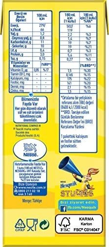 Nesquik Kakaolu Süt, 180 ml x 27
