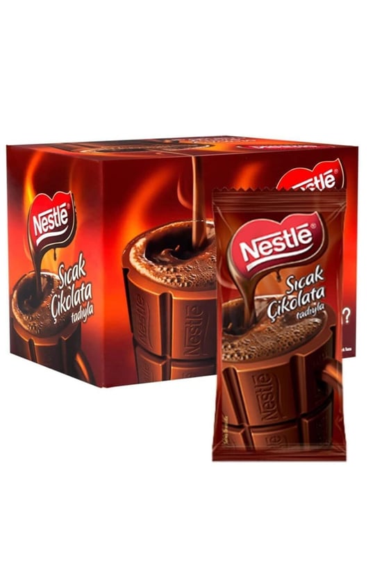 NESTLÉ Sıcak Çikolata İçecek Tozu 18,5 g x 24 - Seçenekler: 18,5 Gram x 24 Adet, 18,5 Gram x 24 Adet (2 paketi)...