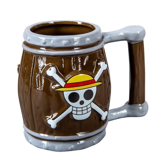 Netavantaj One Piece İskelet Fıçı 3D Tasarım Kupa Bardak