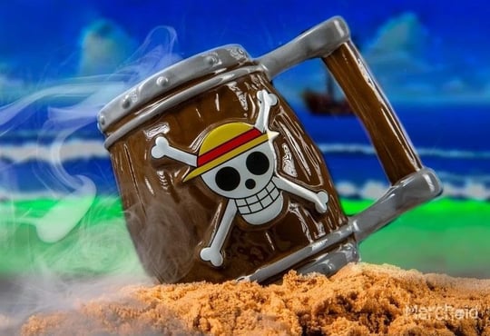 Netavantaj One Piece İskelet Fıçı 3D Tasarım Kupa Bardak