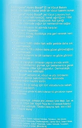 neutrogena hydro boost vücut losyonu (400 ml)