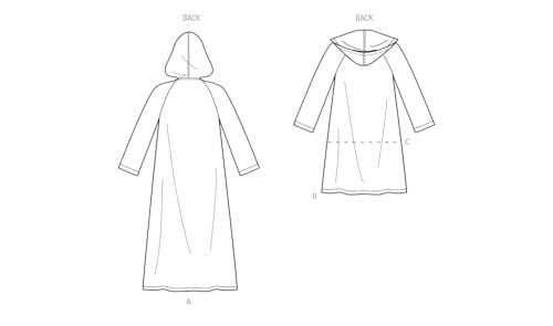 New Look Kesim deseni, kağıt, beyaz, 32 ila 50 (XS ila XL)