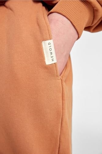 Newold Washed Oversized Unisex Jogger, Tan, XL, 21263322353