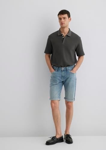 Nicholas Açık Puslu Mavi Premium Jean Şort 0416028720