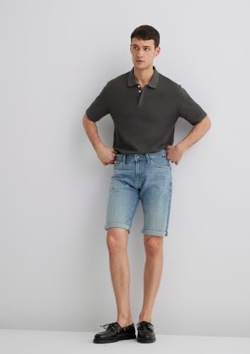 Nicholas Açık Puslu Mavi Premium Jean Şort 0416028720
