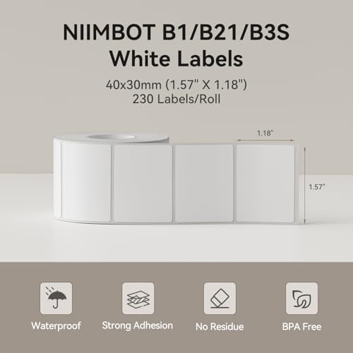 NIIMBOT B1 Etiket Bandı B21 Kendinden Yapışkanlı Etiketleme Bandı 1.5