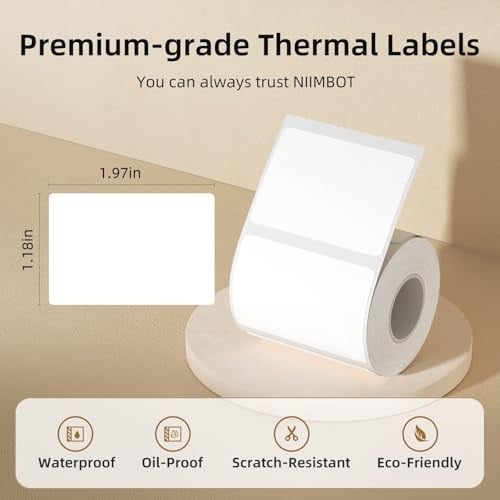 NIIMBOT B1/B21/B3S Etikel Yazıcı için Etiketler, 2