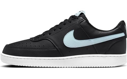 Nike Court Vision Low Next Nature Erkek Ayakkabıları (DH2987-006, Siyah/Beyaz/Buzul Mavisi)