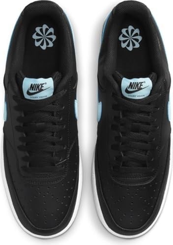 Nike Court Vision Low Next Nature Erkek Ayakkabıları (DH2987-006, Siyah/Beyaz/Buzul Mavisi)