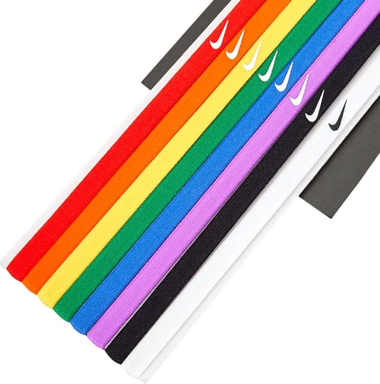 Nike Skinny Headbands 8 Pk Elastische Tennis Swoosh Haar Packung 8 Stück