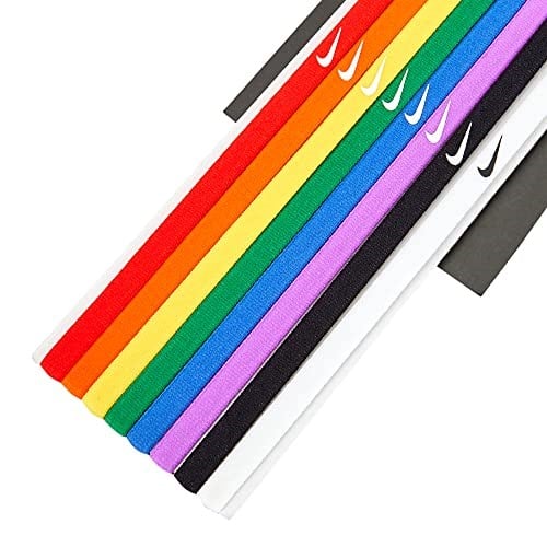 Nike Skinny Headbands 8 Pk Elastische Tennis Swoosh Haar Packung 8 Stück
