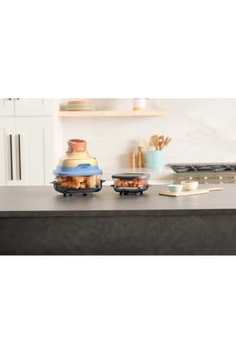 Ninja CRISPi 4-in-1 Taşınabilir Cam Hazneli Pişirme Sistemi, Siyah