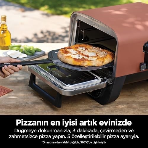 Ninja Woodfire Elektrikli Outdoor Fırın, Artisan Pizza Maker ve BBQ Smoker OO101EU - Seçenekler: OO101EU, OG701EU, OG850EU