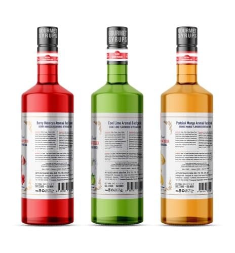 Nish Cool Lime, Berry Hibiskus, Portakal Mango Aromalı Baz İçecek 3lü Set (3x700 ML)