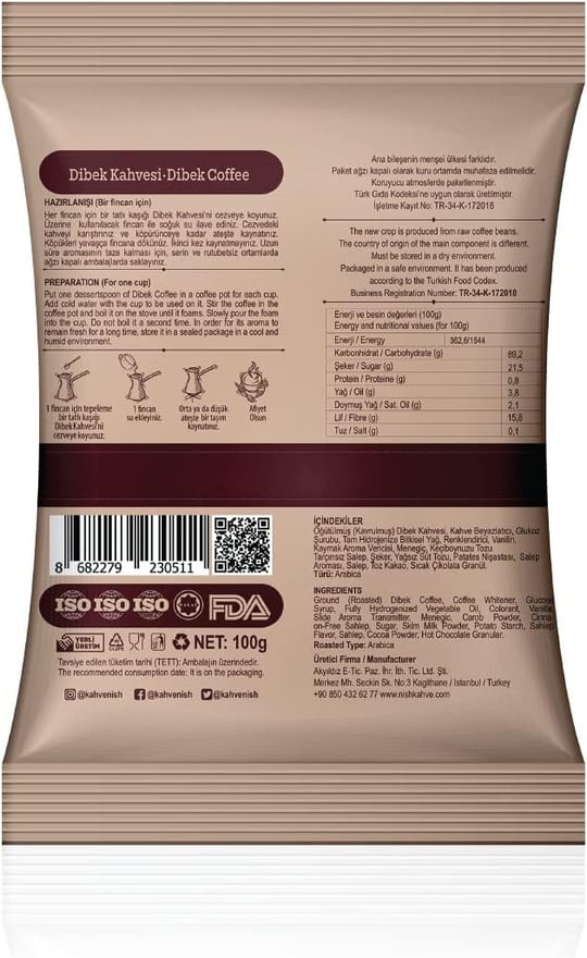 Nish Dibek Kahvesi 100 gr