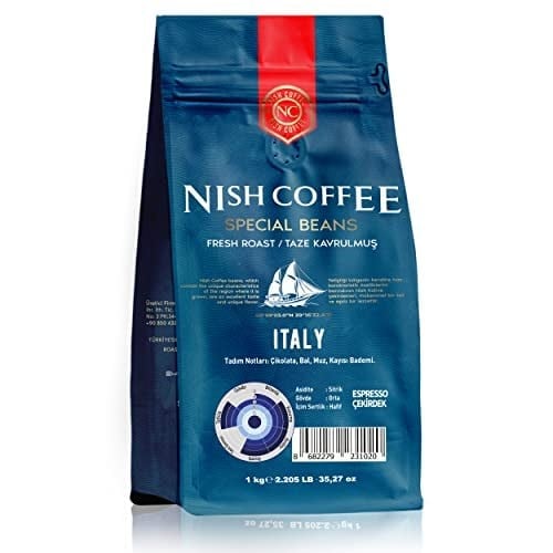 Nish Espresso Kahve Italy 1 Kg- Çekirdek