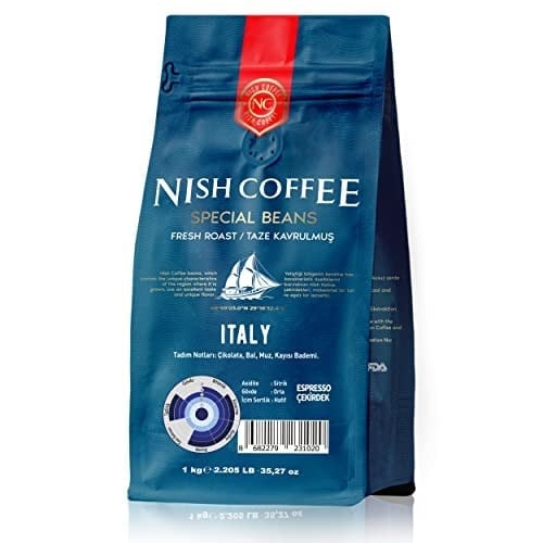 Nish Espresso Kahve Italy 1 Kg- Çekirdek