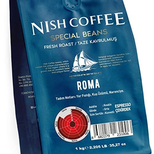 Nish Espresso Kahve Roma 1 Kg-Çekirdek