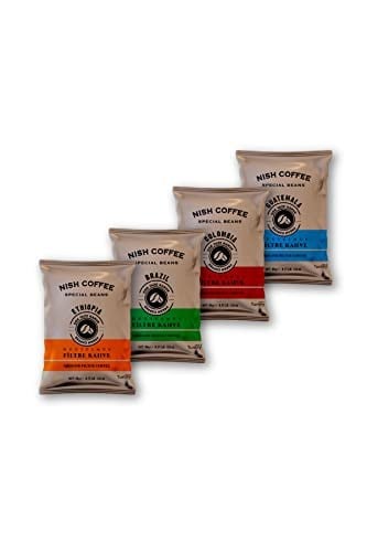 Nish Filtre Kahve 4lü Tadım Seti (80 gr x 4 Adet)-(Colombia-Guatemala-Brazil-Ethiopia)