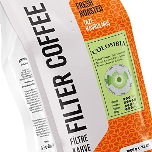 Nish Filtre Kahve Colombia 1 Kg-Öğütülmüş