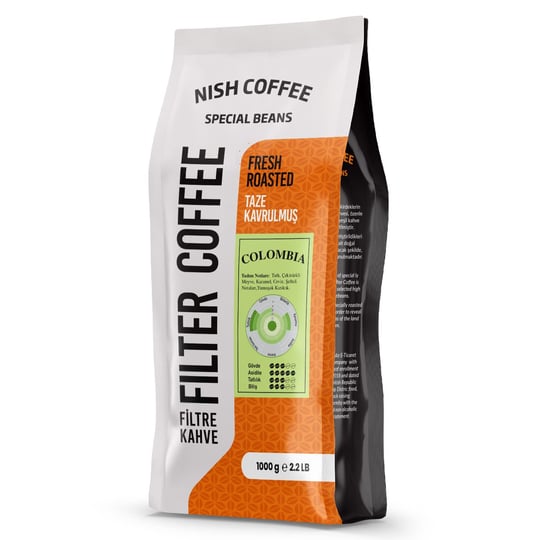Nish Filtre Kahve Colombia 1 Kg-Öğütülmüş