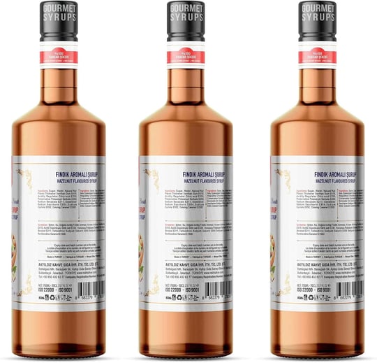 Nish Fındık Aromalı Şurup 3 x 700 ML - P