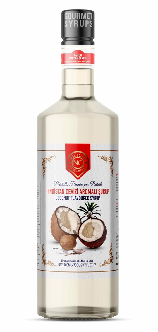 Nish Hindistan Cevizi Aromalı Şurup 700 ML - P