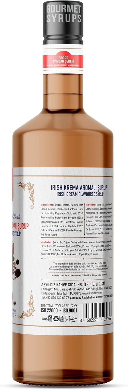 Nish Irish Krema Aromalı Şurup 700 ML - P
