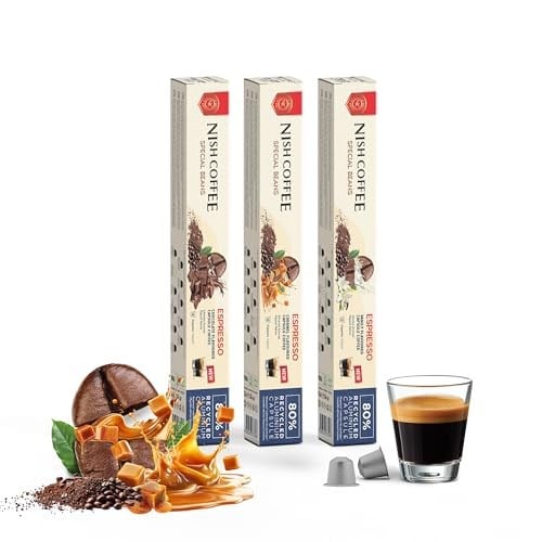 Nish Kahve Aromalı Kapsül Kahve 3lü Set Karamel Vanilya Çikolata 30 Adet
