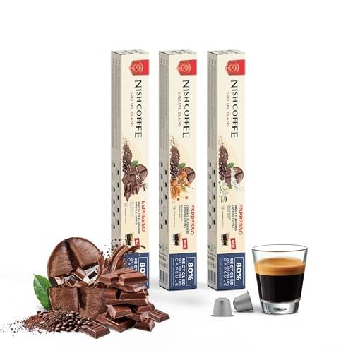 Nish Kahve Aromalı Kapsül Kahve 3lü Set Karamel Vanilya Çikolata 30 Adet