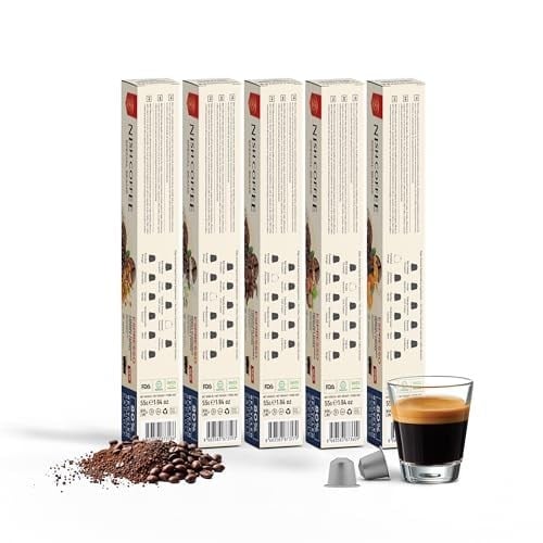 Nish Kahve Aromalı Kapsül Kahve 5li Set Karamel Vanilya Çikolata Fındık Portakal 50 Adet