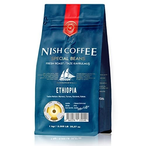 Nish Kahve Filtre Kahve Ethiopia 1 Kg-Öğütülmüş