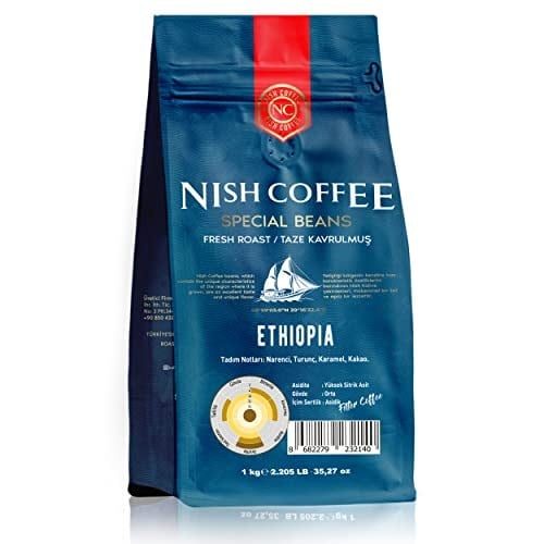 Nish Kahve Filtre Kahve Ethiopia 1 Kg-Öğütülmüş