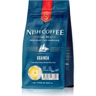 Nish Kahve Filtre Kahve Uganda 1 Kg-Öğütülmüş