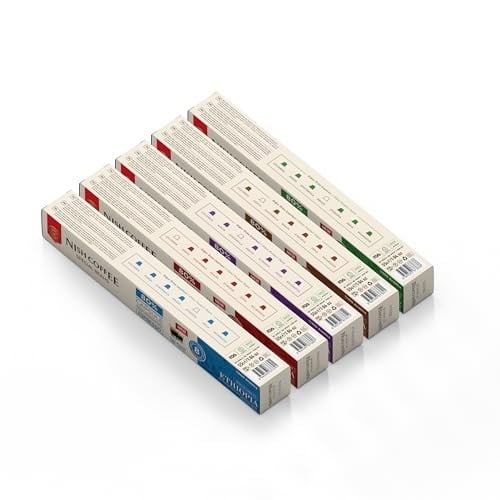 Nish Kahve Single Orijin Kapsül Kahve 5li Set Ethiopia, Colombia, Guatemala, Kenya, Brasil 50 Kapsül