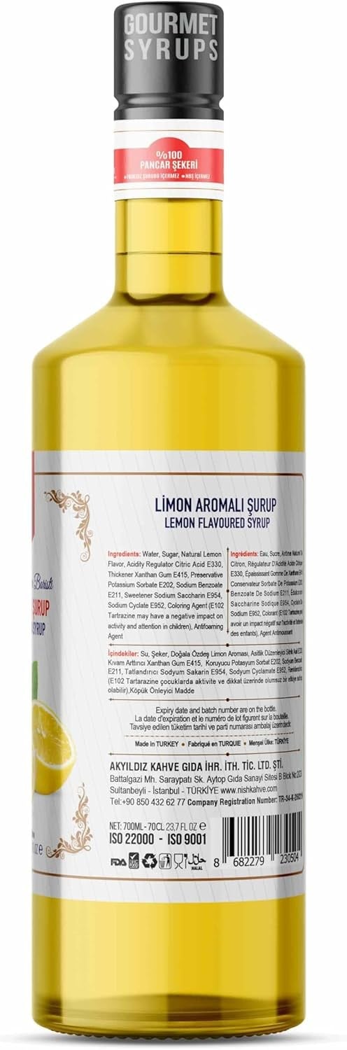 Nish Limon Aromalı Şurup 700 ML - P