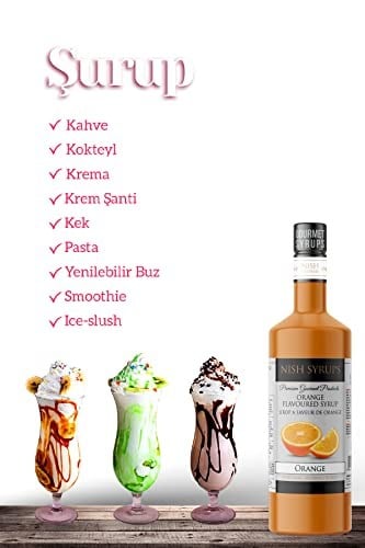 Nish Portakal Aromalı Şişe Şurup 700 ML - P
