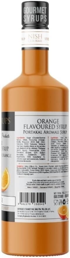 Nish Portakal Aromalı Şurup 700 ML - Cam Şişe