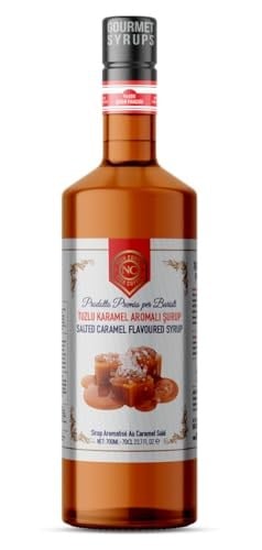 Nish Tuzlu Karamel Aromalı Şurup 700 ML - Cam Şişe