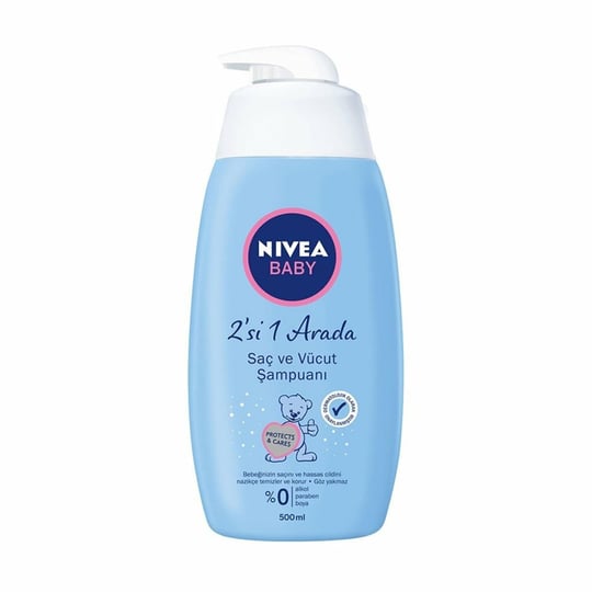 NIVEA Bebek Saç ve Vücut Şampuanı, 500 ml