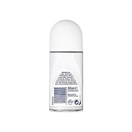 NIVEA Kadın Roll-on Deodorant Powder Touch 50ml, Koltuk Altı Koruma, Ter ve Ter Kokusuna Karşı 48 Saat Deodorant Koruması
