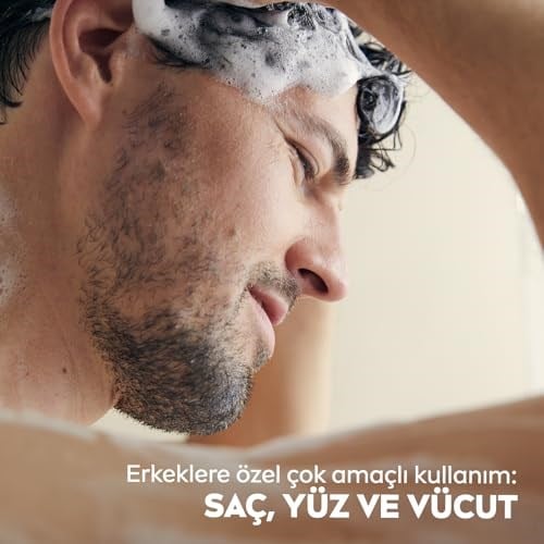 NIVEA MEN Erkek Sports Duş Jeli, 500 ml, 3ü 1 Arada Kullanım, Vücut, Yüz ve Saç, 24 Saat Ferahlık, Enerji Veren Koku - Seçenekler: 500 Ml, 500 Ml (2 paketi)