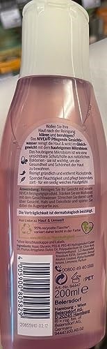 NIVEA Yatıştırıcı Kuru Ciltler, Yüz Temizleme, Saf Su ve Badem Yağı Tonik (200 ml)