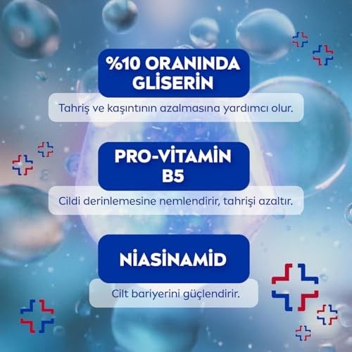 NIVEA Yoğun Nemlendirici Repair & Care Vücut Losyonu 400ml, 72 Saat Nemlendirime, Kaşıntılı ve Hassas Ciltlere Özel, Onarıcı, Gliserin,Pro Vitamin B5,Niasinamid,Kuru Ciltler